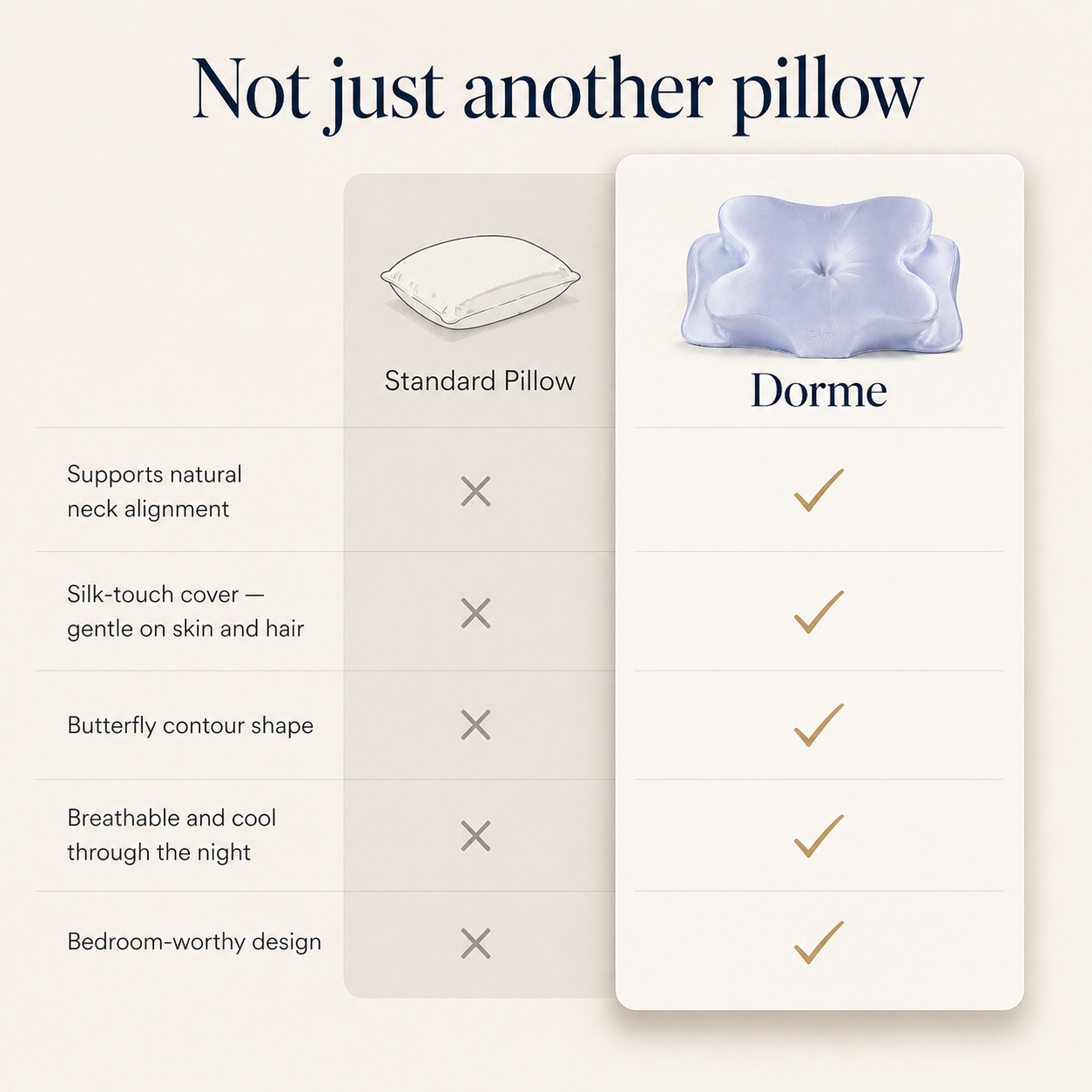 Dorme Silk Contour Pillow