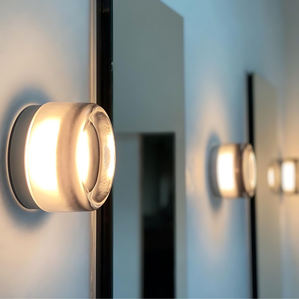 Wall Light | Modern Dimpled Acrylic with Smart Light Sensor 2