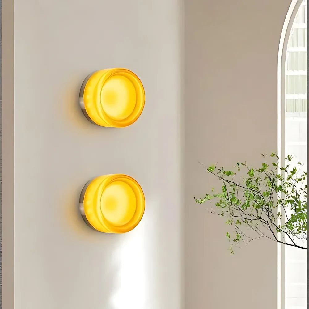 Wall Light | Modern Dimpled Acrylic with Smart Light Sensor 8