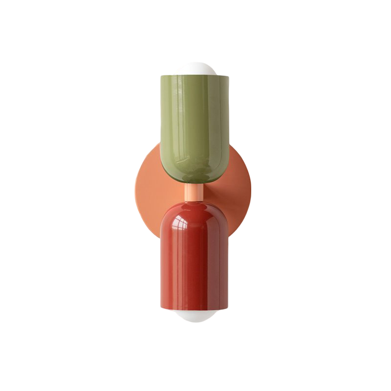 Wall Light | Nordic Double Head Painted Iron Modern Fixture 40