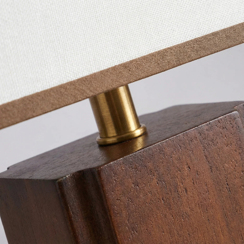 Bedside Table Lamp | Wabi-Sabi Bamboo Minimalist Handmade Light