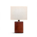 Table Lamp | Boho Bamboo Minimalist Design with Adjustable Warm Light