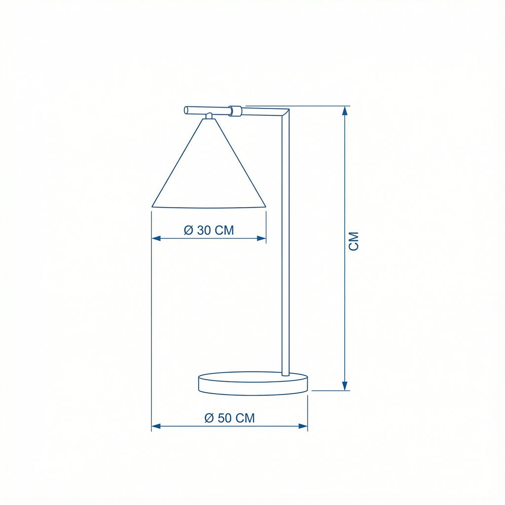 Table Lamp | Classic Copper Elegant Design for Home Ambiance