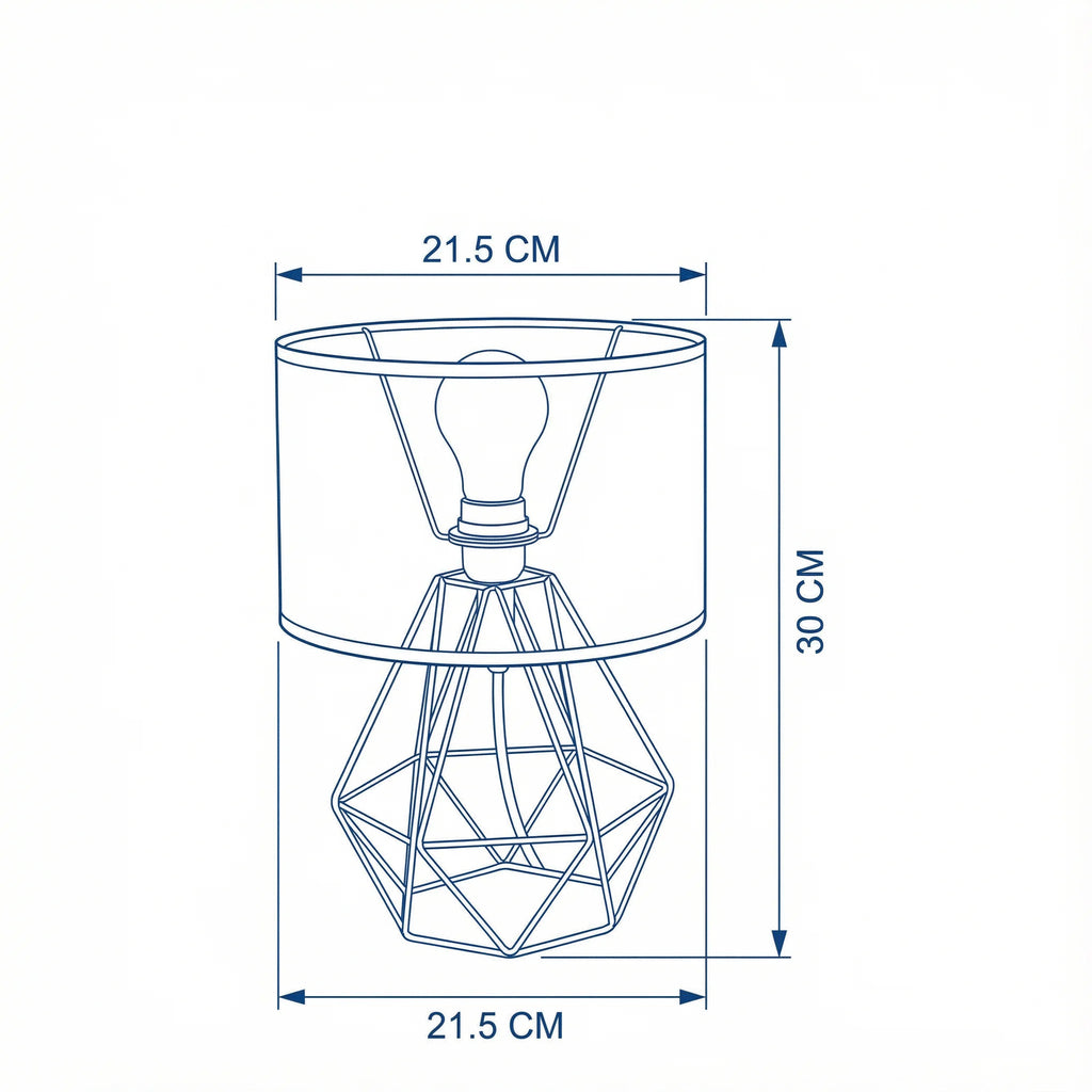 Bedside Table Lamp | Geometric Modern Eye Protection Projection Atmosphere Light
