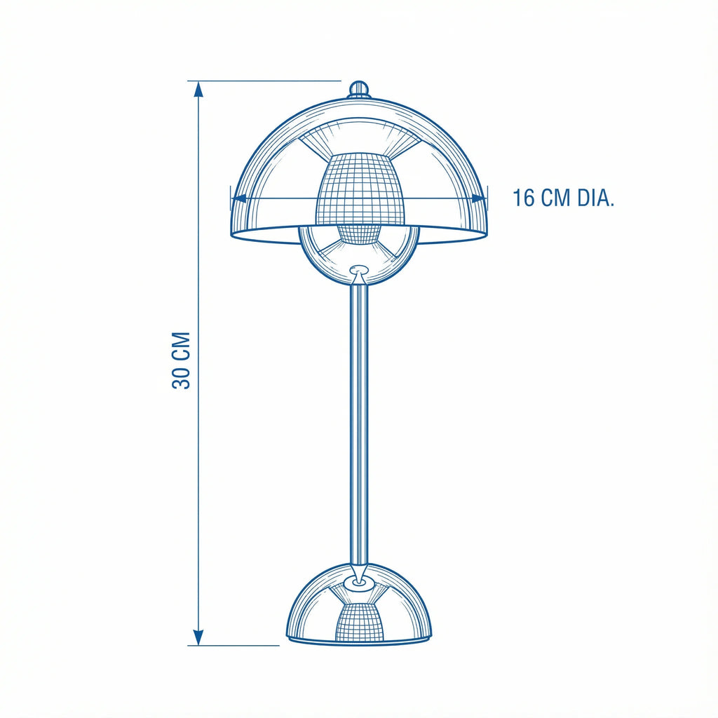 Minimalist Classic Metal Bedside Lamp | Timeless Nightstand Accent