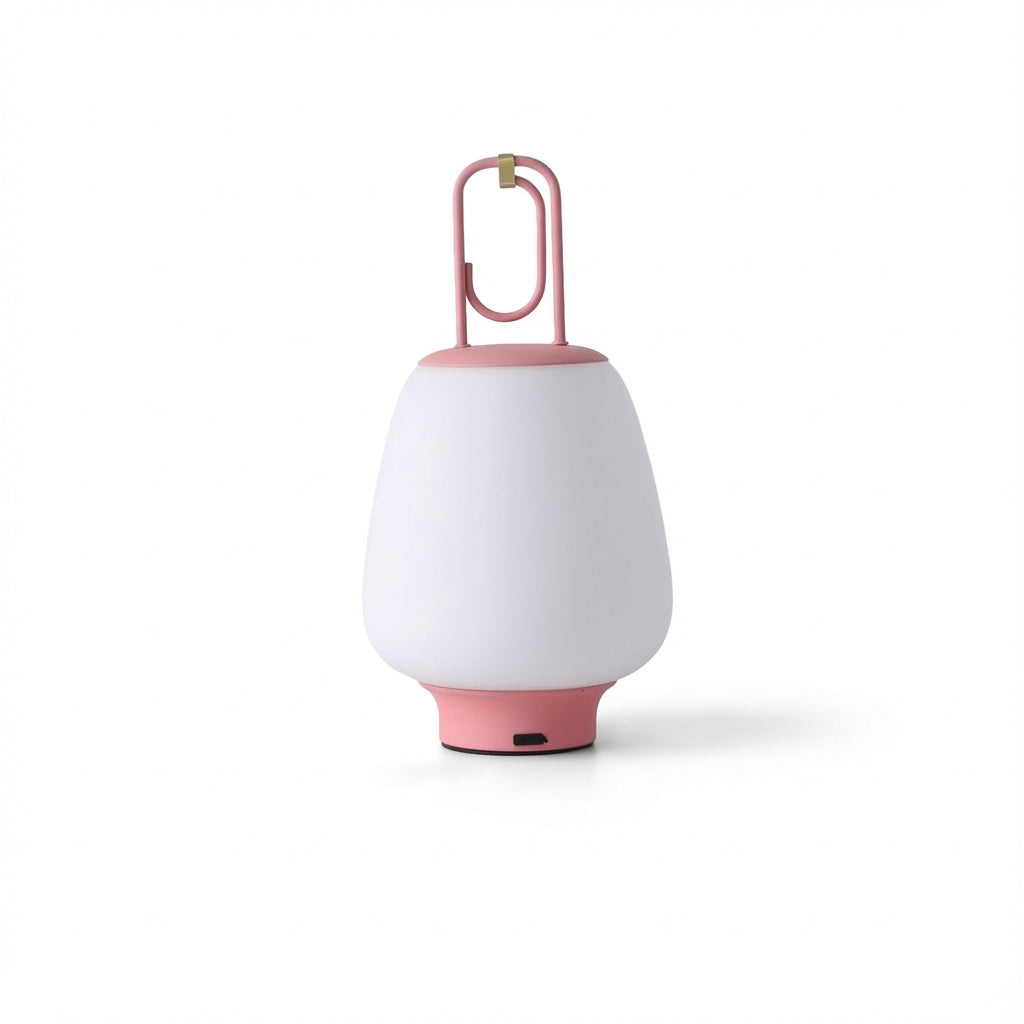 Table Lamp | Scandinavian Cordless Rechargeable Lantern with Adjustable LED Settings